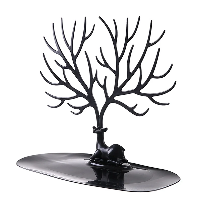 Description Picture 2 of itemJewelry Display Stand Tray Tree Storage Racks Earrings Necklaces Rings Jewelry Boxes Case Desktop Organizer Holder Make Up Decor