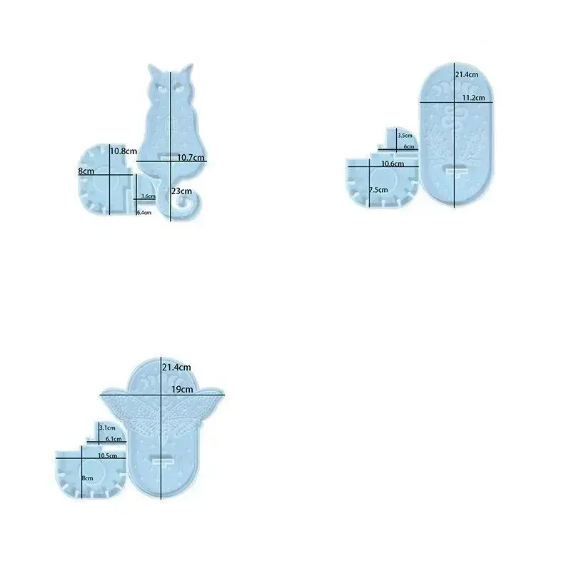 Halloween DIY Cat Silicone Candle Mold Wall Mounted Epoxy Resin Silicone Candle Holder Mold Making Kit Easy To Make