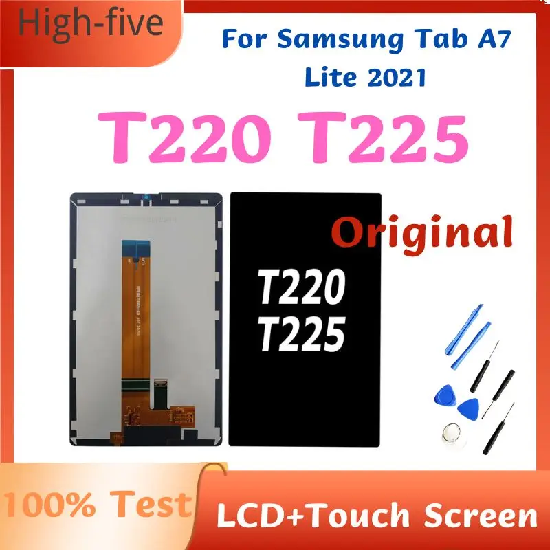 

8.7 inch Original For Samsung Tab A7 Lite 2021 SM-T220 SM-T225 T220 T225 LCD Display Touch Screen Digitizer Glass Panel Assembly