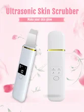  Ultrasonic Skin Scrubber Deep Face Cleaning Machine Peeling Shovel Facial Pore Cleaner Face Skin Scrubber Lift Machine New 