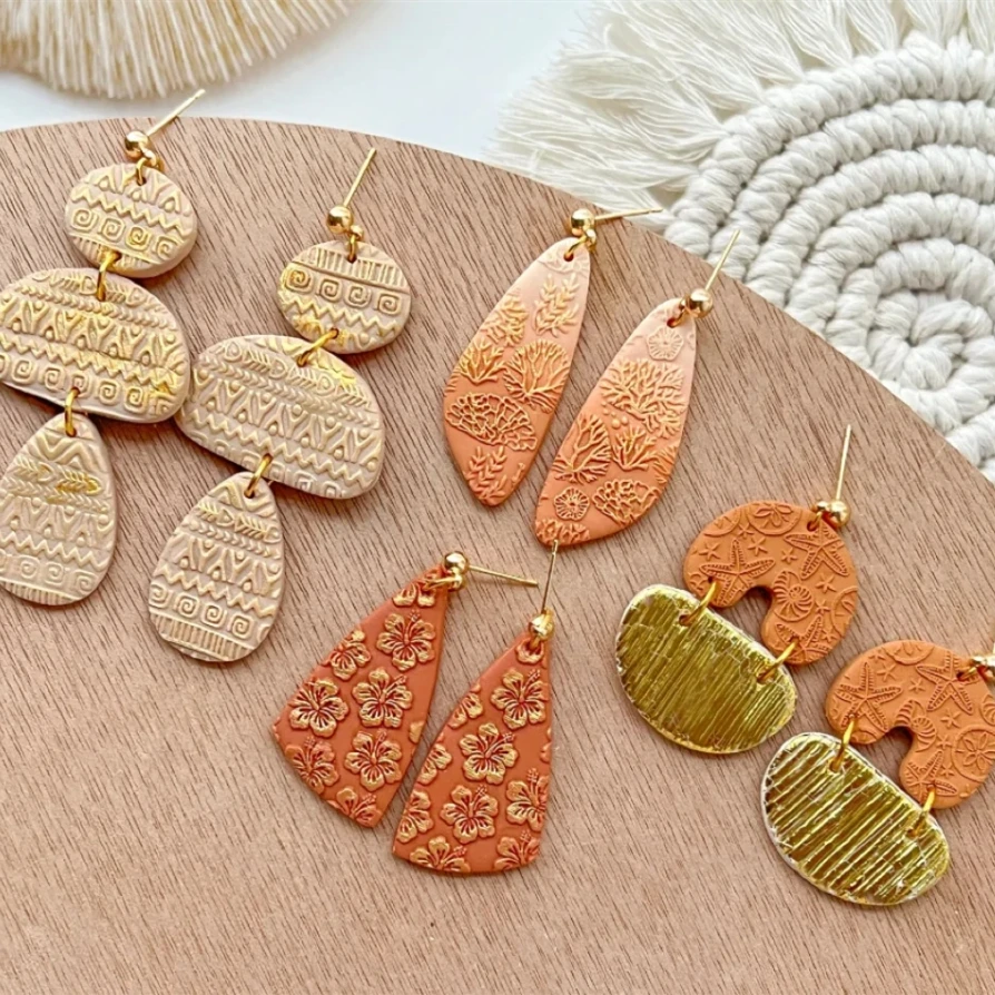 Basic Geometry Polymer Clay Cutters Earrings Jewelry Pendant Making Tools