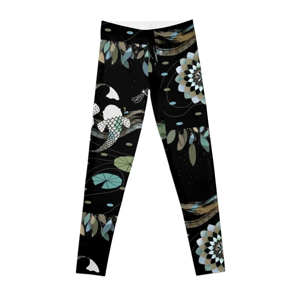 

Lucky Koi Mandala Leggings gym sportswear woman Leginsy push up Womens Leggings