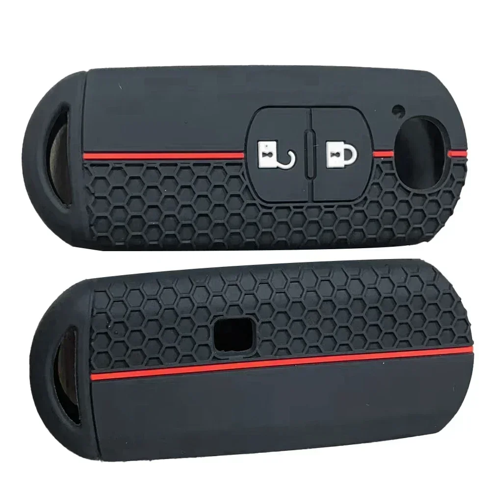 Mazda Key Silicone Key Case Car Keychain Protection 2 Button Mazda CX-5 2012-CX-7 2010 -