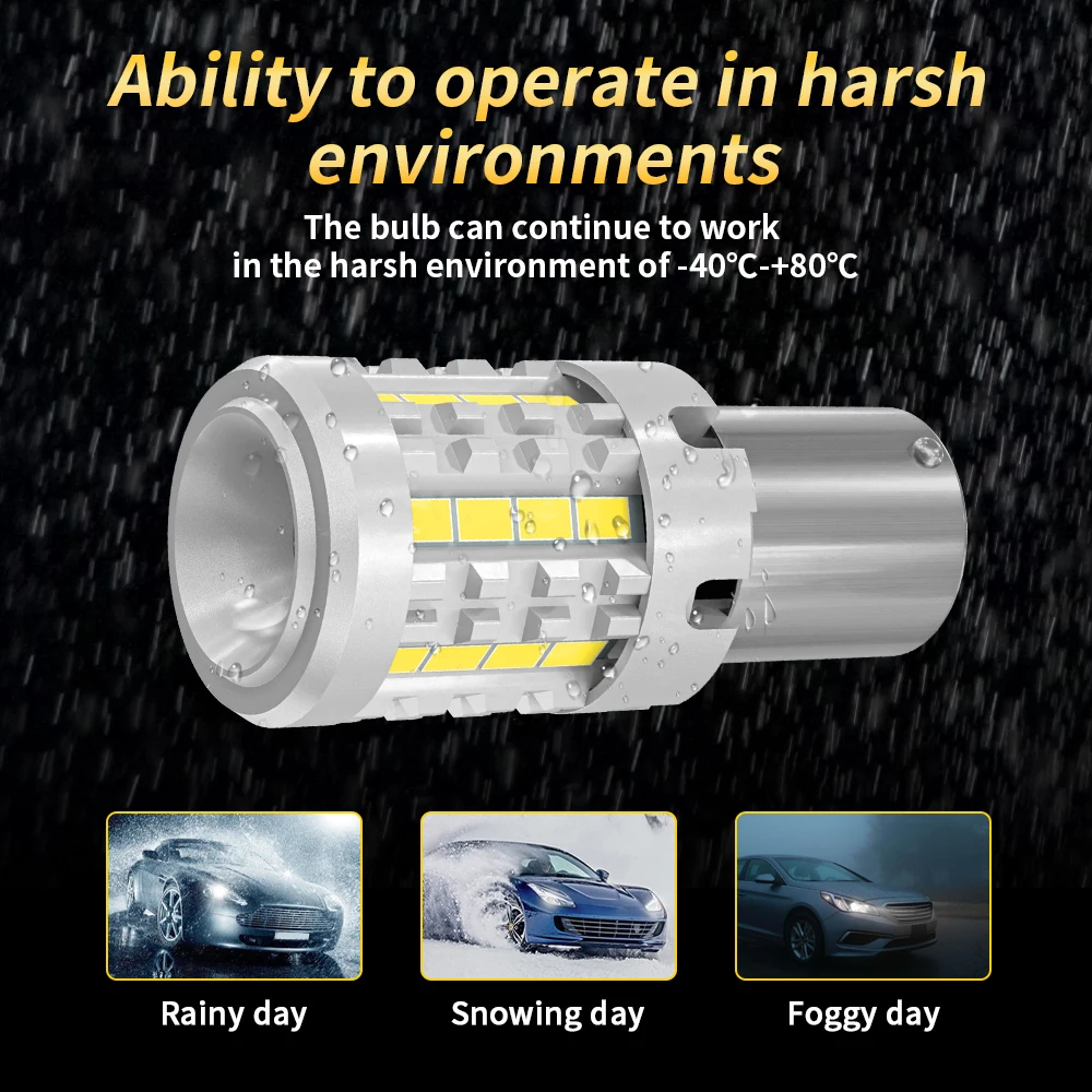 ����� Canbus LED ����, 1156 BA15S P21W BAU15S PY21W 7440 W21W, �ڵ��� ���� ���õ�, �극��ũ ����, 12V ��� ���� ����, 2 ��