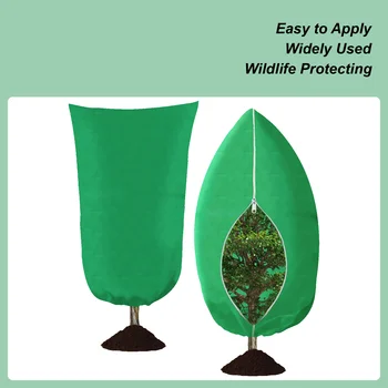 plant covers freeze protection With Zipper Winter Tree Frost Blankets Cold Weather Tree Protective Cover For Patio Potted