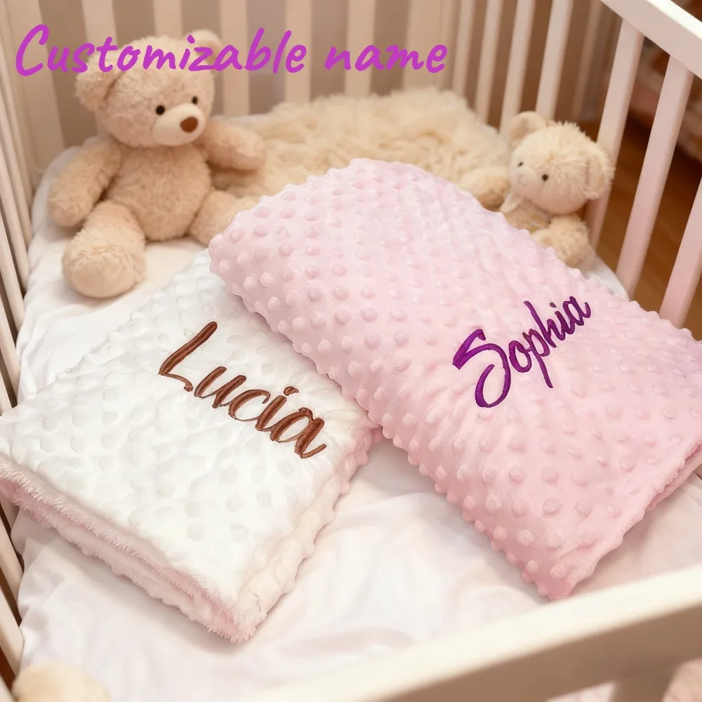 شخصية الطفل بطانية مخصصة اسم الطفل قماط بطانية لينة ومريحة مهدئا منشفة الوليد عربة بطانية هدية
