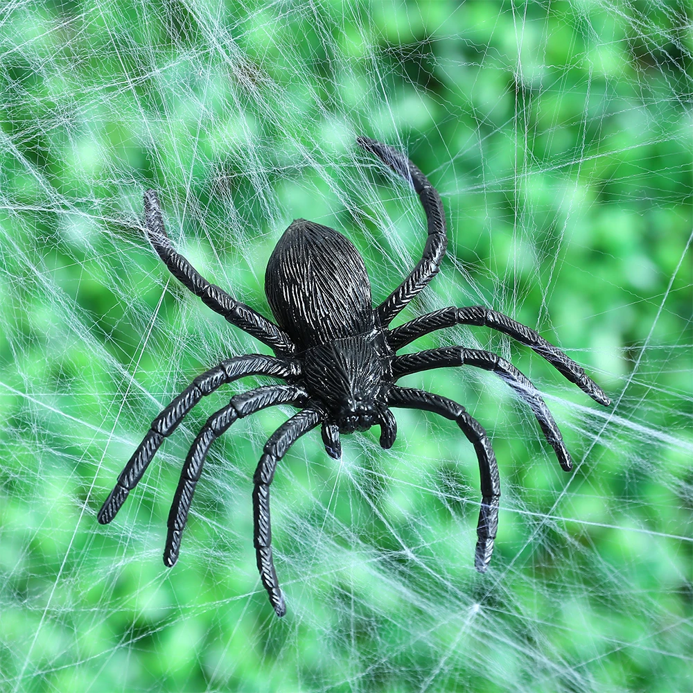 50 Ragni Finti Per Halloween - Decorazioni Realistiche In Plastica Per Party Spaventosi - Foto 5