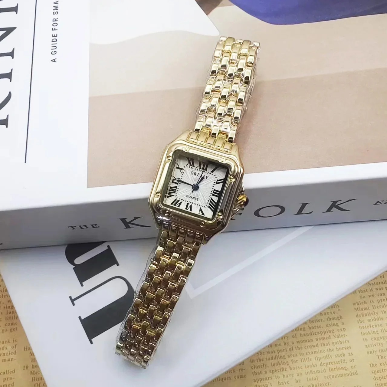 Luxury Fashion Square Women's Watches Brand Ladies Quartz Wristwatch Classic Silver Simple Femme Steel Band relogio feminino