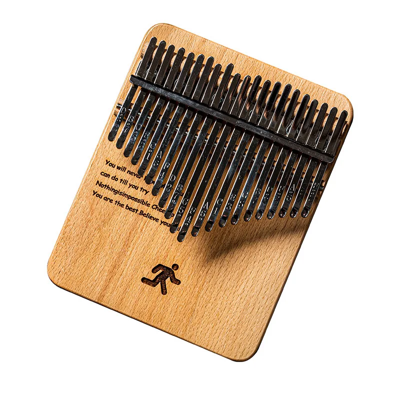 Kalimba 21 Tasti Thumb Piano Full Solid Wood Plate Board Noce Beechwood Professional 17 Tasti Mbira Keyboard Strumento Musicale
