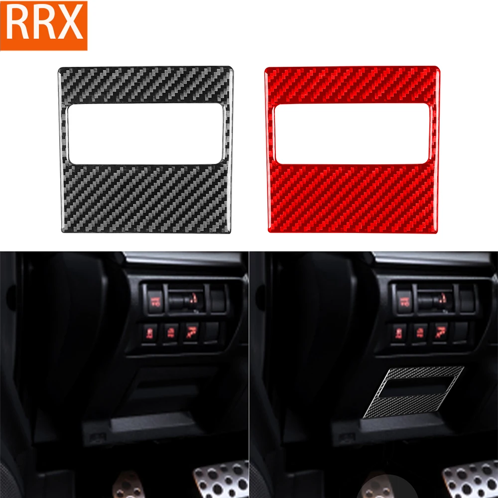 

For Subaru Impreza 2017-2022 For XV Crosstrek 2018-2022 Driver Seat Handle Cover Trim Real Carbon Fiber Car Innerior Accessories