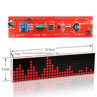 LED Music Spectrum Pickup DIY Making Kit Voice Activated Clock Flashing Soldering DlY Electronic Kit Car Atmosphere Lamp - Image 4