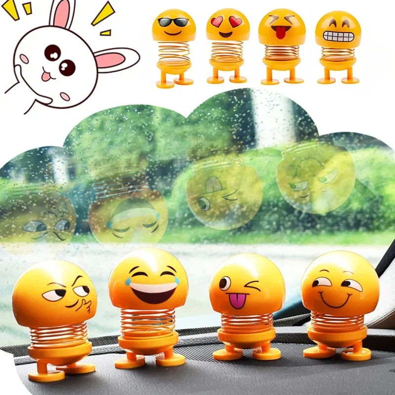 자동차 인테리어 액세서리 스티커, 재미있는 흔들리는 머리 인형, 작은 장식품, 사랑스러운 인형, 창의적인 자동차 장난감, 차체 장식