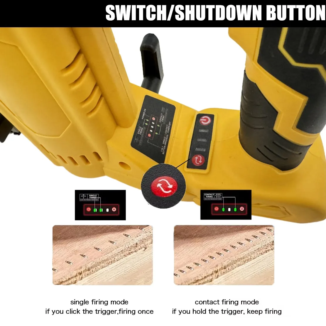 2in1 무선 브러시리스 전동 네일건/스테이플러 임팩트 네일건 F30/F50/438K 디월트 20V용 파워툴