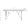 Portable Folding Scaffolding Platform Adjustable Work Bench 330.69 lbs Portable Step Stool Folding Ladder  6