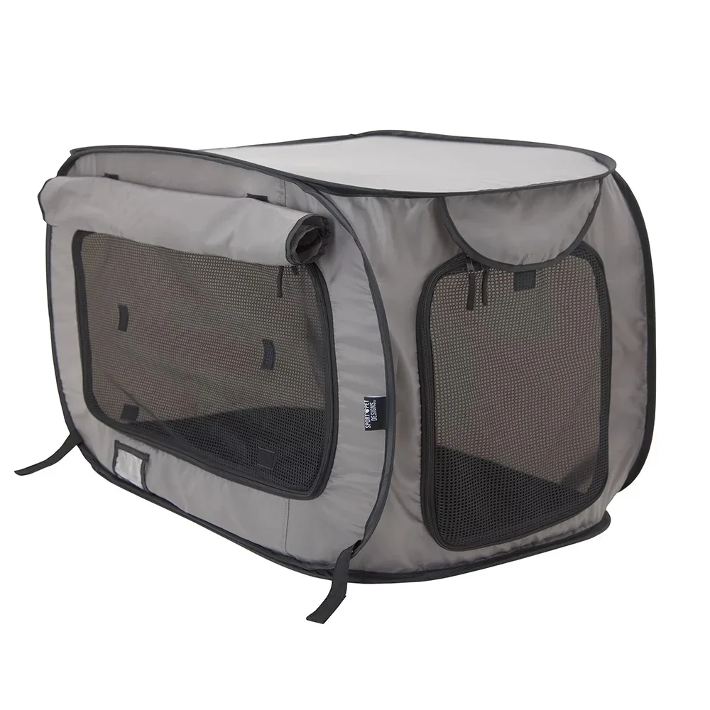 

Soft-Sided Medium Dog & Cat Pop-open Pet Kennel, dog house indoor,dog cage,dog kennel,31.80 x 20.00 x 20.00 Inches