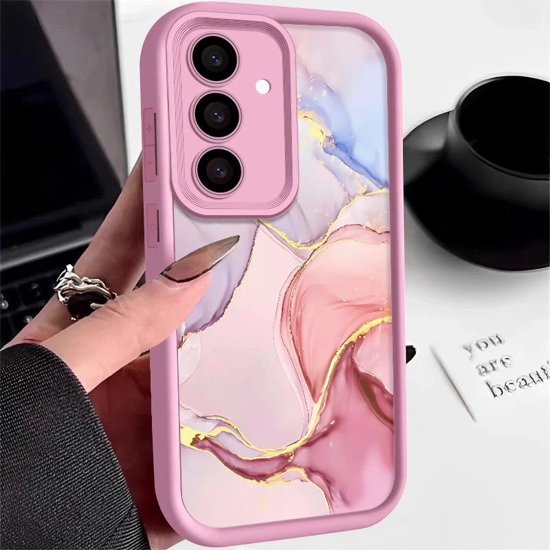 Elegant Marble Design Silicone Phone Case Cover