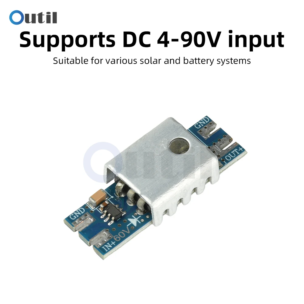 Modulo Diodo Solare Ideale 20A DC 4-90V con Protezione Contro il Retrocarica e Raddrizzatore per Sistemi a Batteria e Solari con Bassa Caduta di Tensione - Image 3