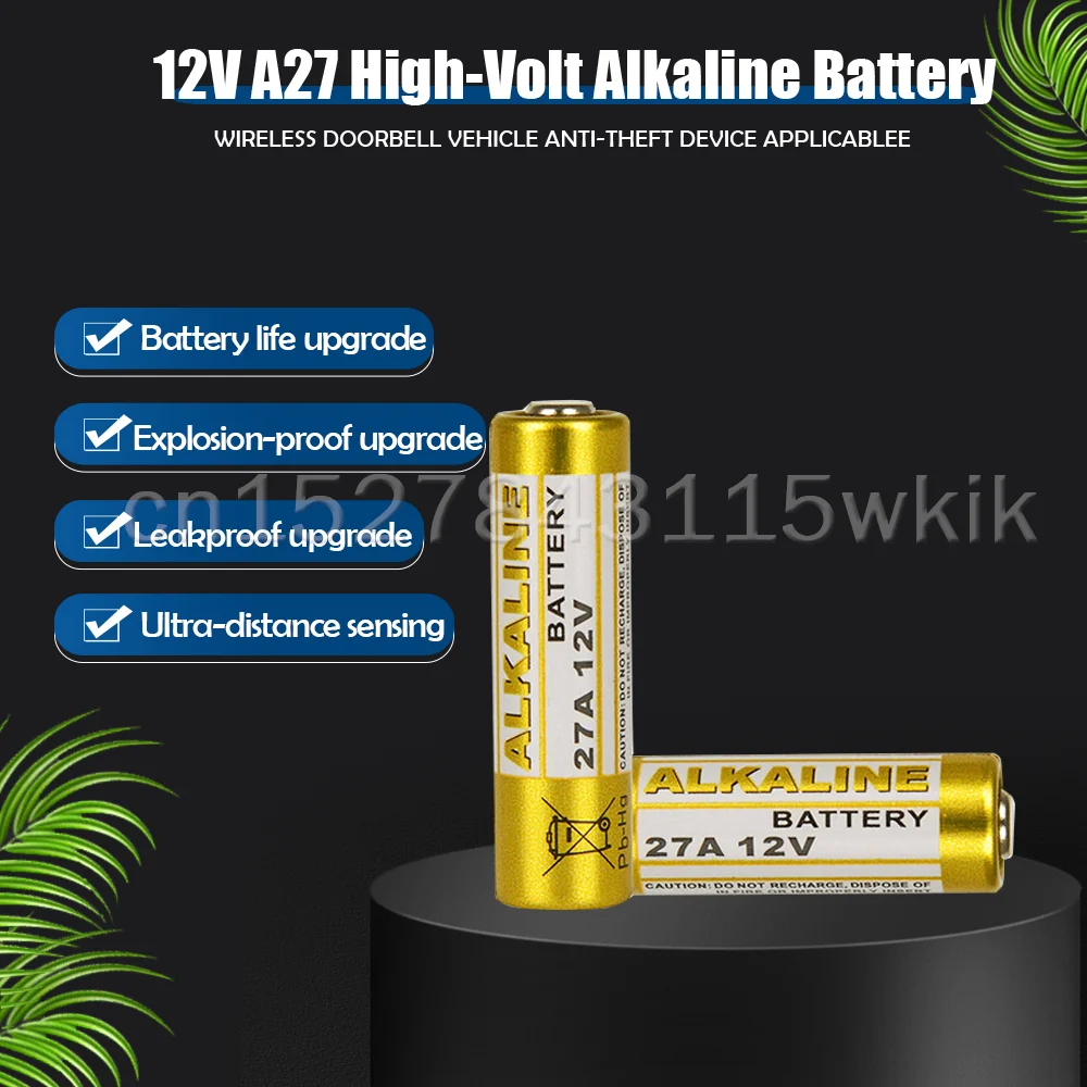 Alkaline Battery Disposable Battery 10PCS 12V A27 27A G27A MN27 MS27 GP27A L828 V27GA ALK27A A27BP K27A VR27 R27A For Alarm Remote Control Dry Cell