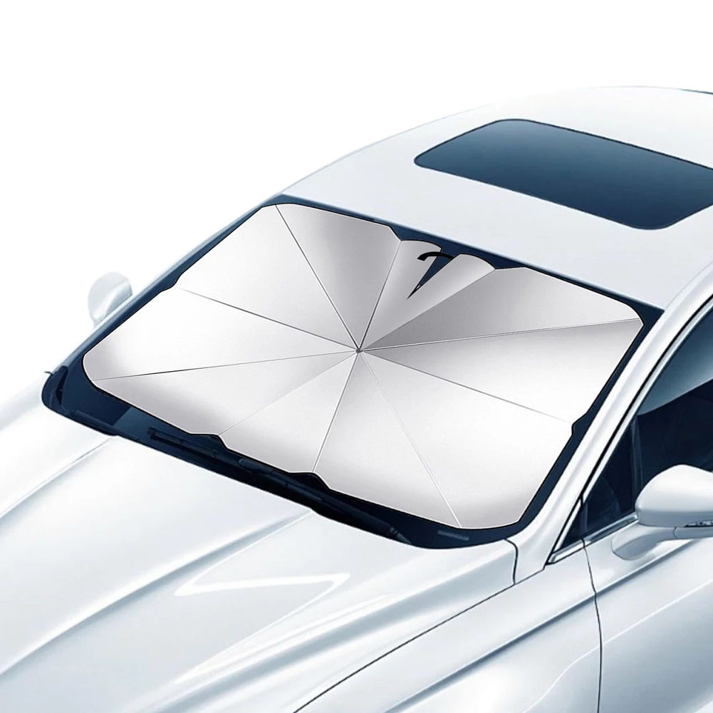Windshield Sun Shade Umbrella Foldable Keeps Vehicle Cool Windshield UV Ray Reflector Sun Visor Blocks UV Rays Block