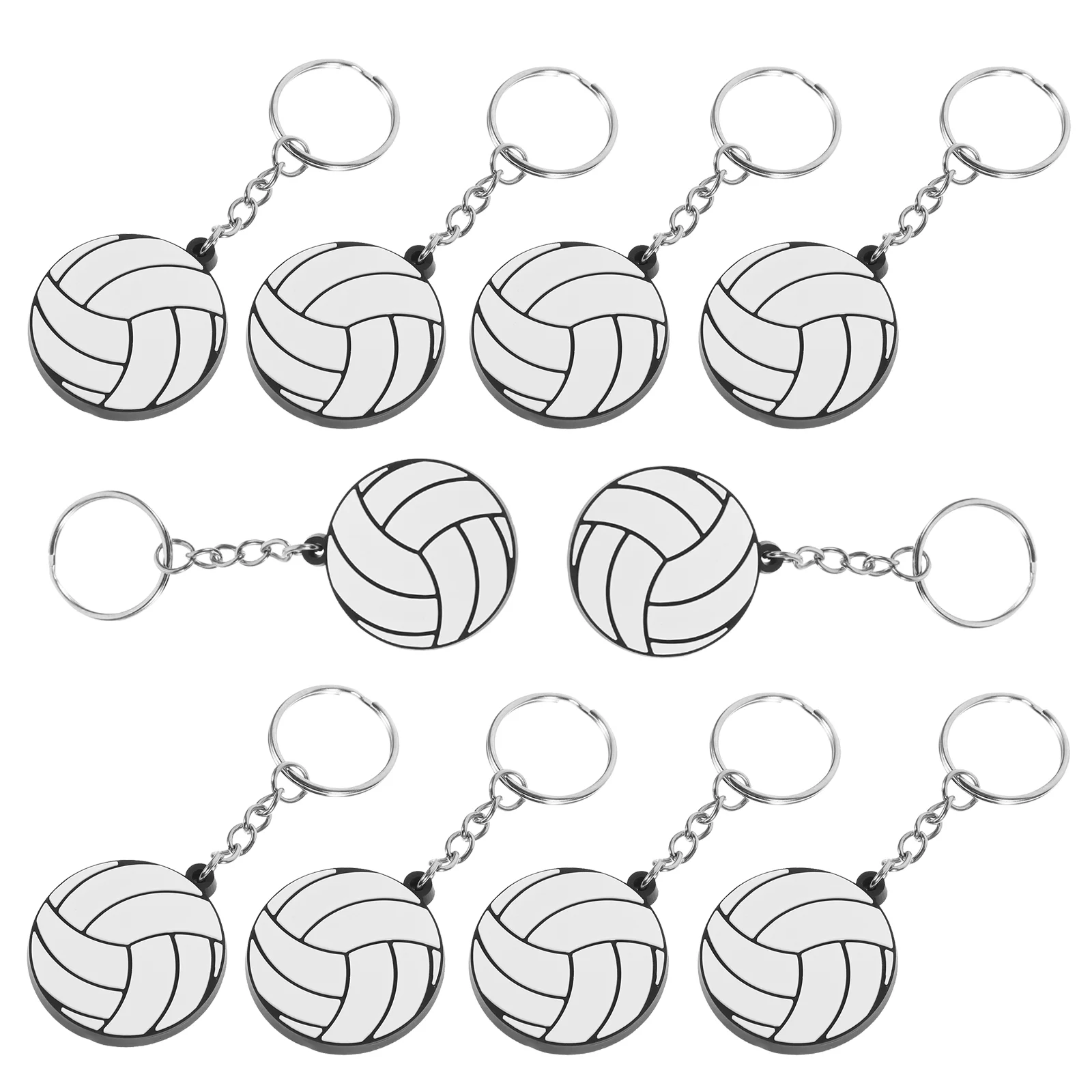 

10 Pcs Key Hanging Decors Rings Chain Backpack Pendant Pvc Keychains Boys Child