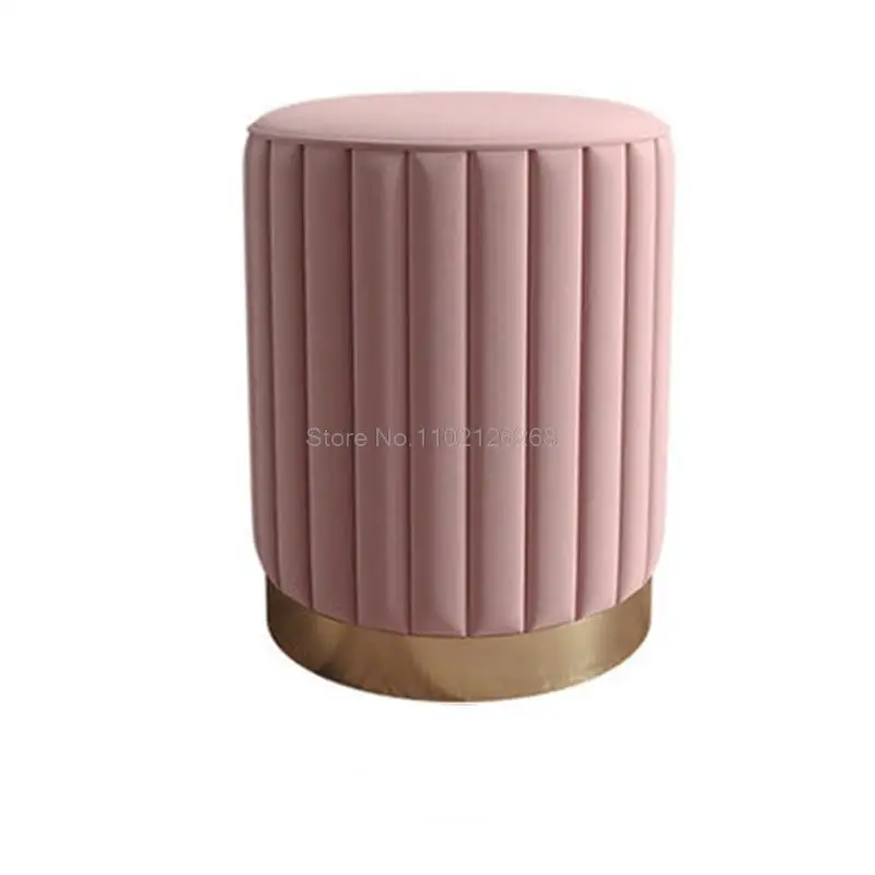 Simple Modern Makeup Stool Fashion Small Round stool Fabric Sofa Stool Nordic Girl Dressing Table Chair массажер для ног xiaomi momoda small stool foot massager gray sx380