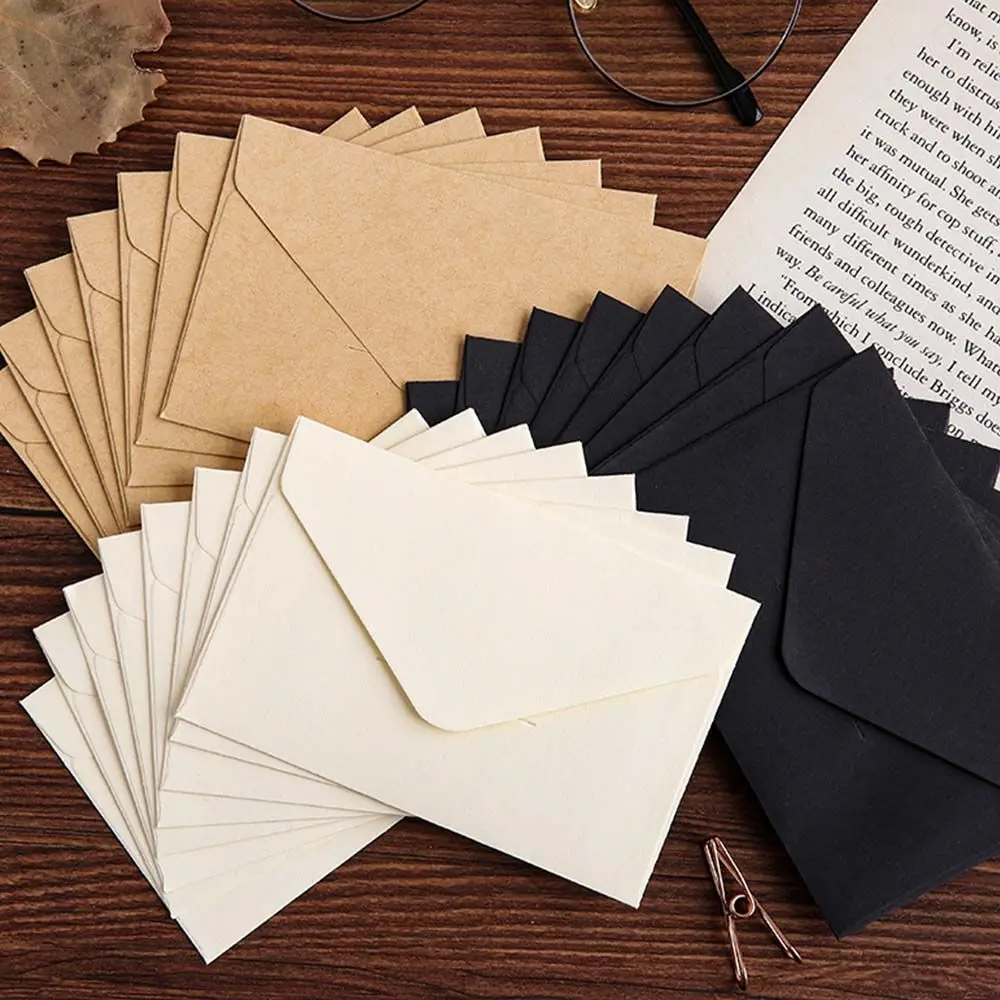 

Supplies Stationery Letter Paper Wedding Invitation Card Holder Small Paper Envelope Kraft Blank Envelope Window Envelope