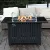 42 Inch Gas Fire Pit Table, 50,000 BTU Propane Pits for Outside with Steel Lid and Waterproof Cover, 2 in 1 Firepit Table 2