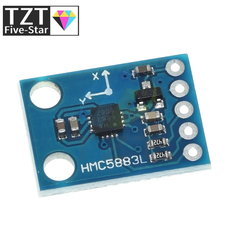 Enhanced Three-Axis Magnetic Field Sensor Module, 3V-5V Input