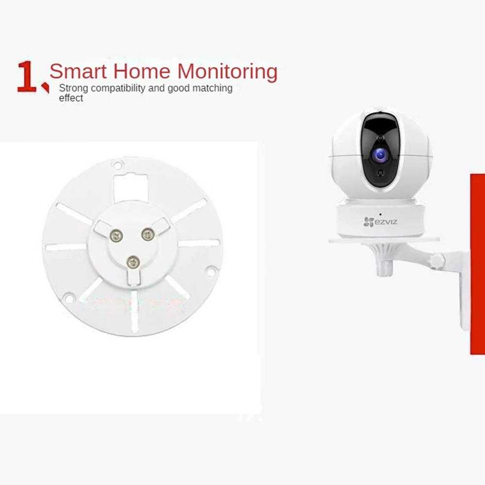 Shaking Head Machine Bracket Camera Plastic Gimbal Camera Bracket Multi-angle Rotation Abs Camera Holder Camera Holder Stand Security Camera Stand Security Camera Bracket Security Wall Mount Bracket Security Camera Mount Camera Mounting Base Camera Mount Panel Webcam Stand