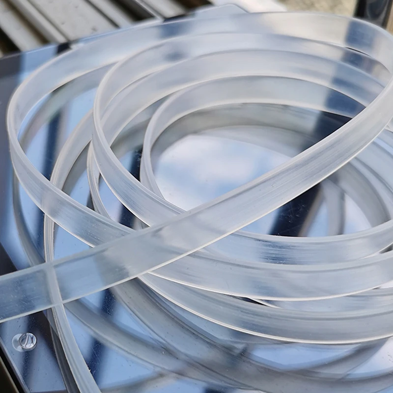 Silicone Rubber Strip Self Adhesive Seal Gasket Reusable Wall Tape Strips 2mm Thickness 20mm Width 1M/2M/5M