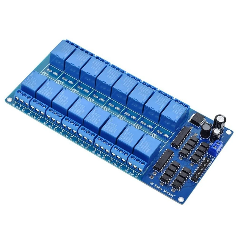 

16 Channel 12V Relay Module Expansion Board With Optocoupler Low Level Trigger Expansion Board For Raspberry Pi