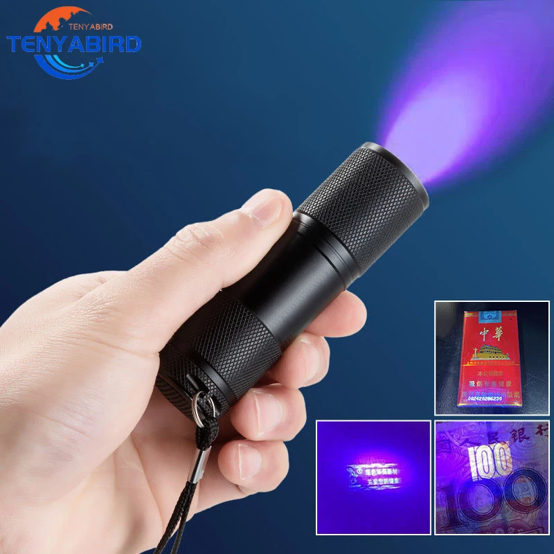 

12 Led UV Flashlights 395nm Handheld Waterproof Blacklight Mini Light Torch Detector for Pets Urine Stains Black Light UV Lamp