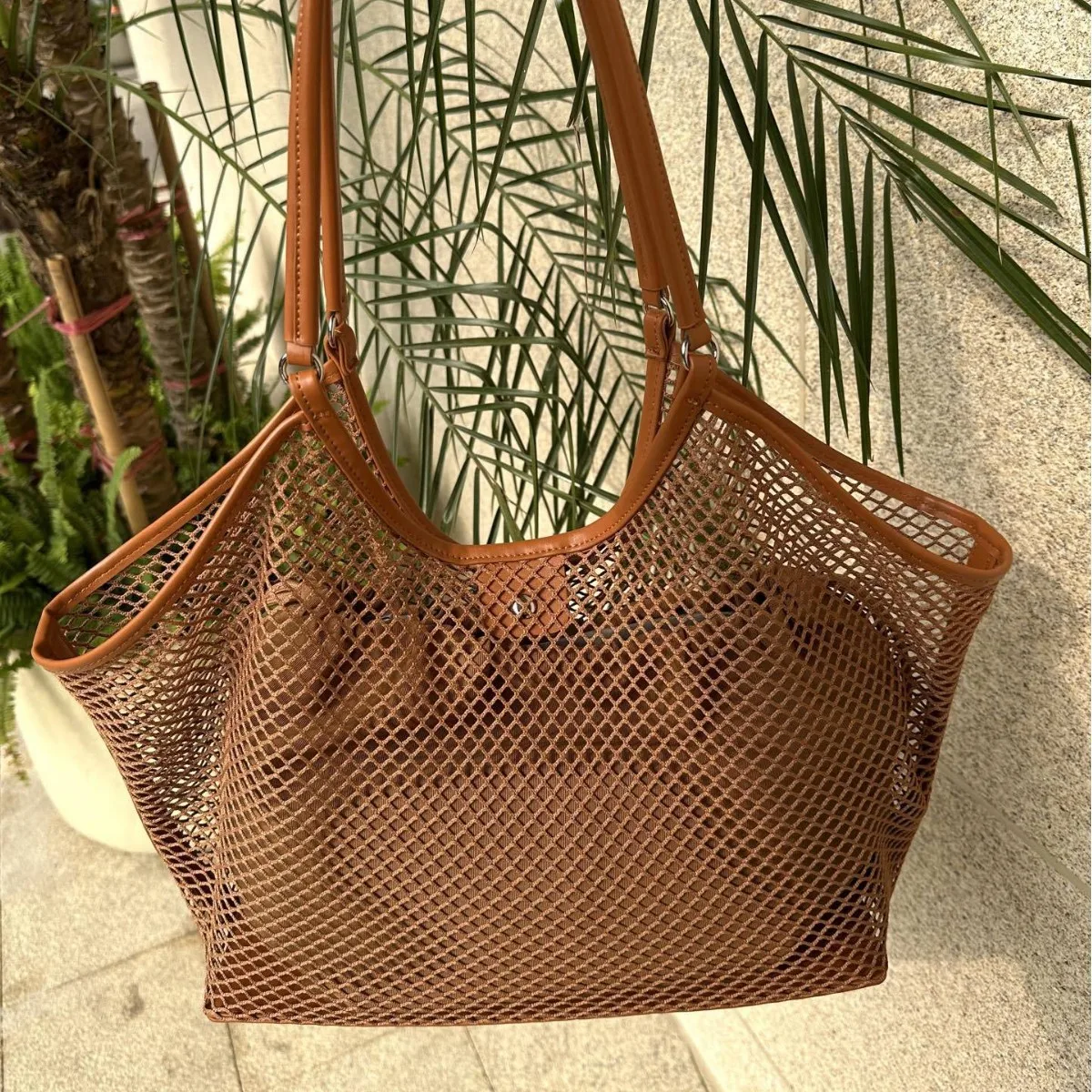 Women's Large Capacity Shoulder Bag hollow out Woven Basket Handbag Fashion Female Luxury Designer Beach Bag Bali Shopper Tote