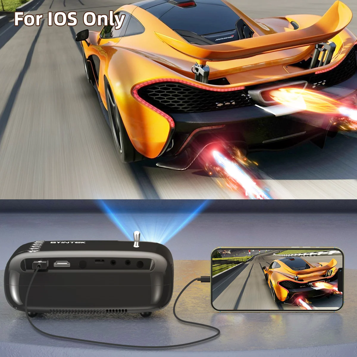 BYINTEK K6 Mini Projector Portable Home Theater LCD Projector Full HD 720P 1080P Movie Video Big Screen