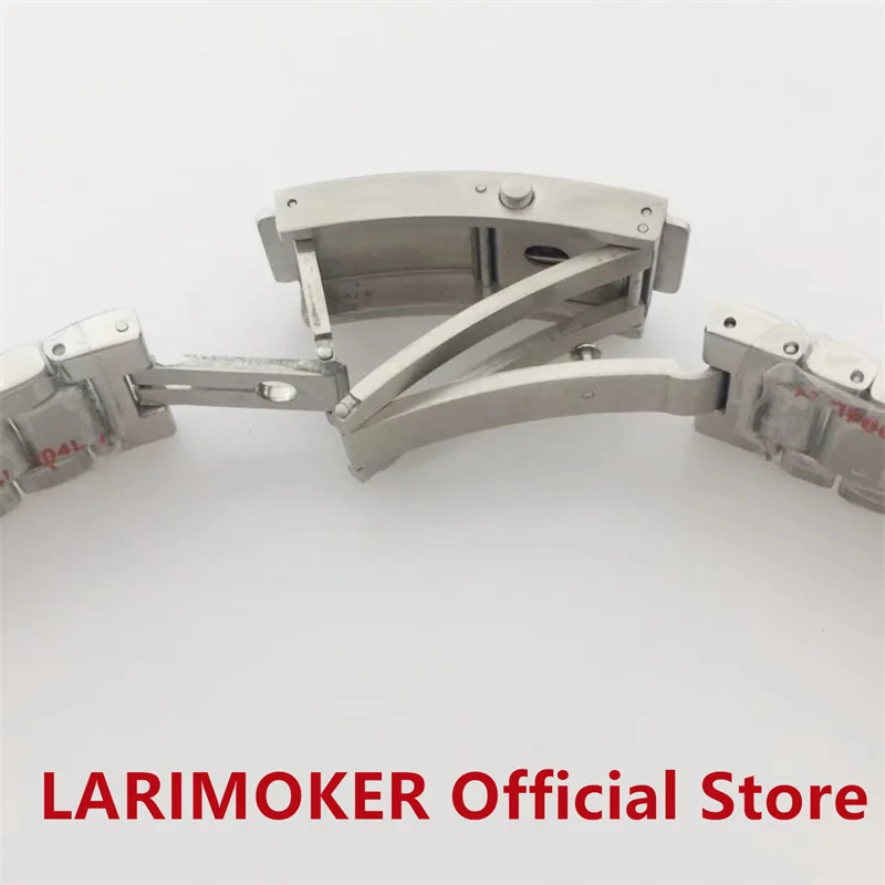 LARIMOKER 41 mm silbernes steriles Uhrengehäuse, Saphirglas, passend für NH35 NH36 ETA2824 2836 Mingzhu DG2813 3804 Miyota 8205 8215 Uhrwerk – Detail 13
