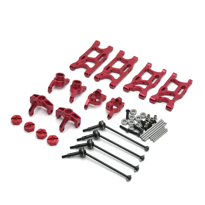 

8pcs for LC Racing 1/14 WLtoys 144001 124017-16-18-19 RC Car, Upgrade Spare Parts, Swing Arm, Steering Cup, CVD Etc Accessories