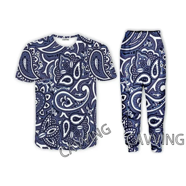 ラットマウスページ Crips and Blood ジャージ Crips Gang & Blood Gang 3D Print Casual T-shirt + Pants