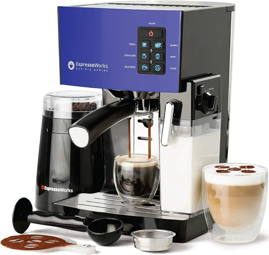 

EspressoWorks 19 бар эспрессо, капучино и латте, набор из 10 штук, приготовление Капучино и латте с одной кнопкой