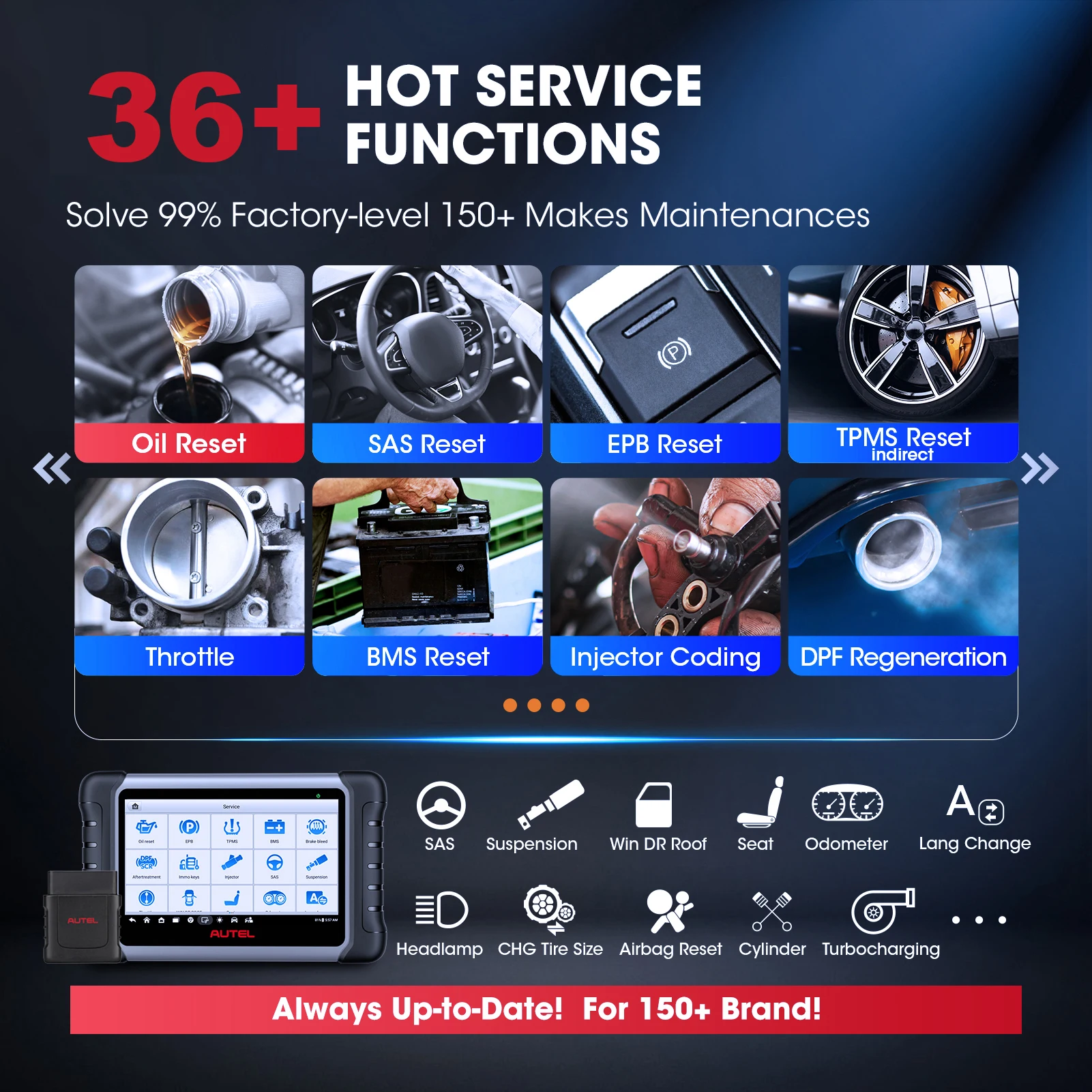 Autel MaxiCOM MK808KBT PRO OBD2 Scanner Automotivo Car Diagnostic Scan Tool MK808K-BT OBD 2 Code Reader Key Coding Active Test 3