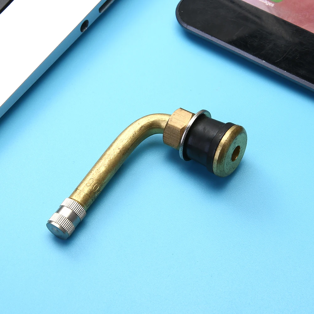 Tyre Valve Extension Adapter 90 Degrees Angle Tubeless Wheel Valve Stem for Car Motorcycle Bike Scooter