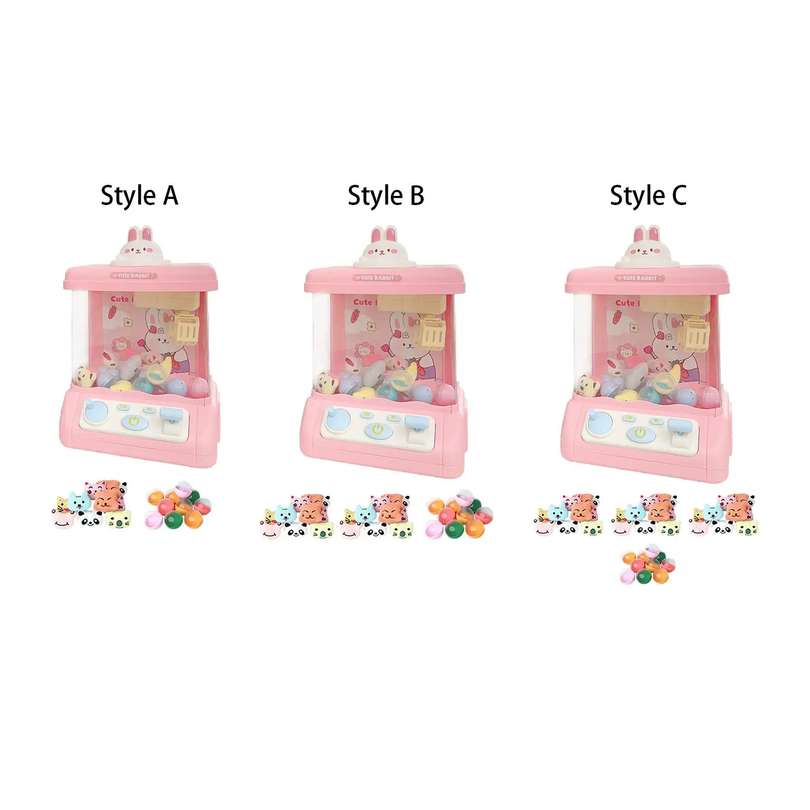 

Claw Machine Gift diy kid Miniature Electronic with Lights and Sound Catching Doll Machine Play Game Slot Machine Kids