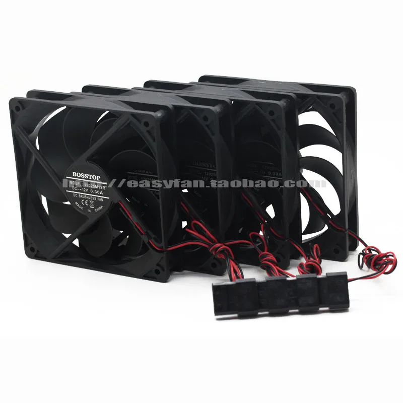냉각팬 SXDOOL 12025 12CM 12V 무음팬 2000rpm 0.3A 120x120x25mm 쿨러