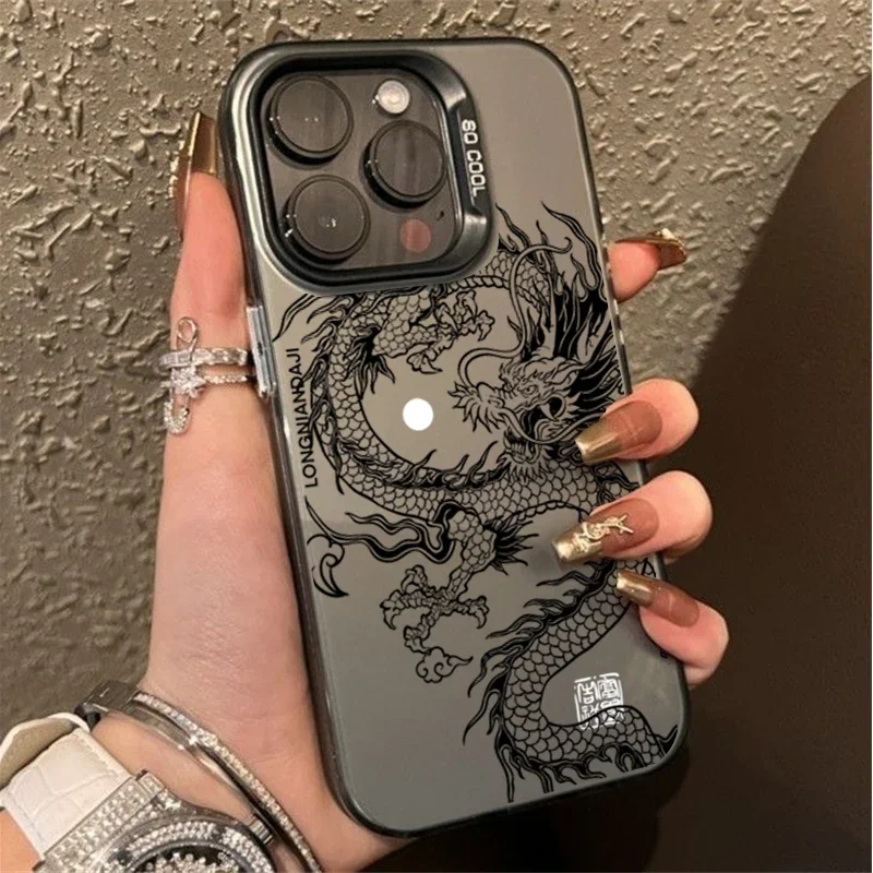 Dragon Print Matte IMD Hard Shell Case Cover