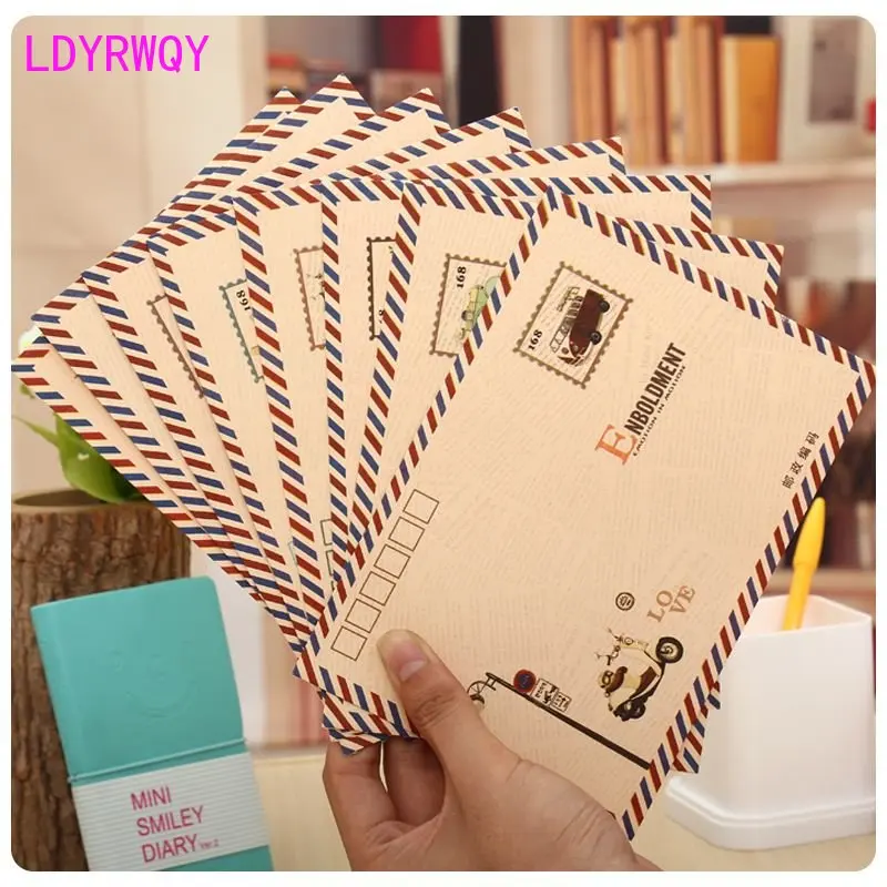 Romantic South Korea Vintage Creative Love Letter Kraft Paper Simple Love Small Fresh Letter Envelope Set Art Mailing 40 sheets