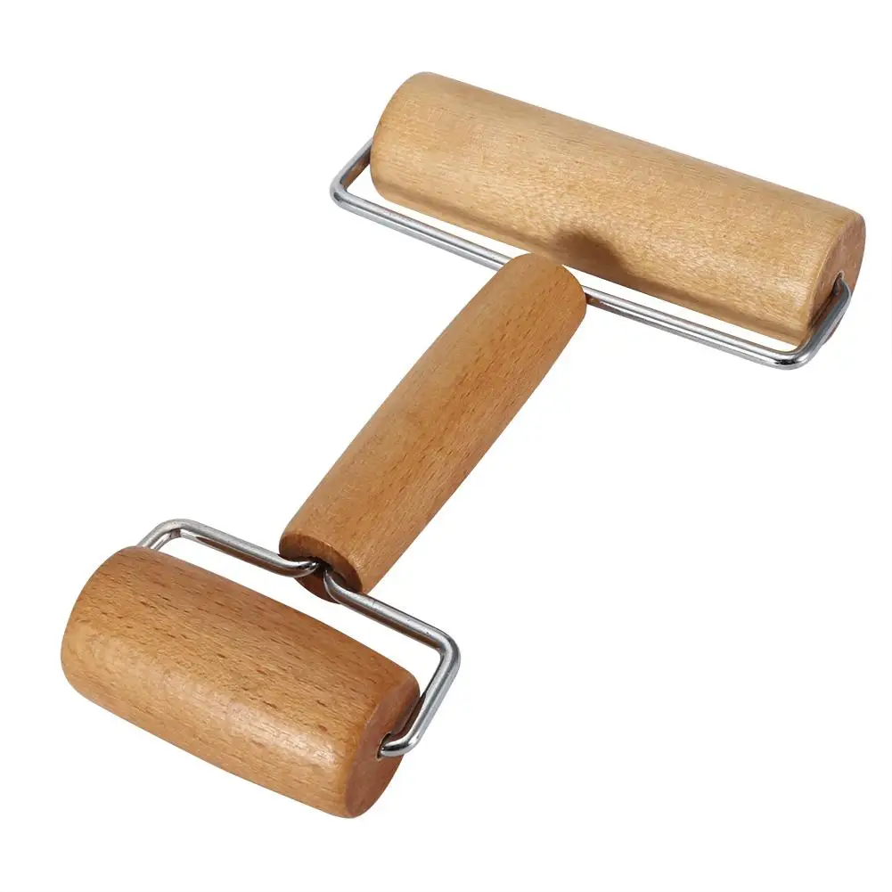 

Wooden Pastry Rolling Pin Roller and Pizza Baker Baking Nuts Crackers Cookies Kitchen Utensils Tool