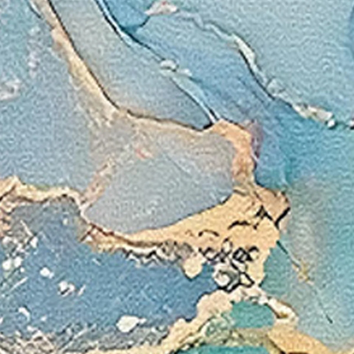 A blue marble toilet multi piece set that can be assembled or purchased as a single toilet seat floor mat U-shaped mat