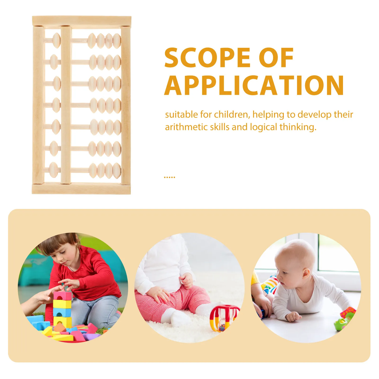 나무 미니 주판 전통 중국 스타일 교육용 수학 학습 도구 어린이 생일 사진 소품