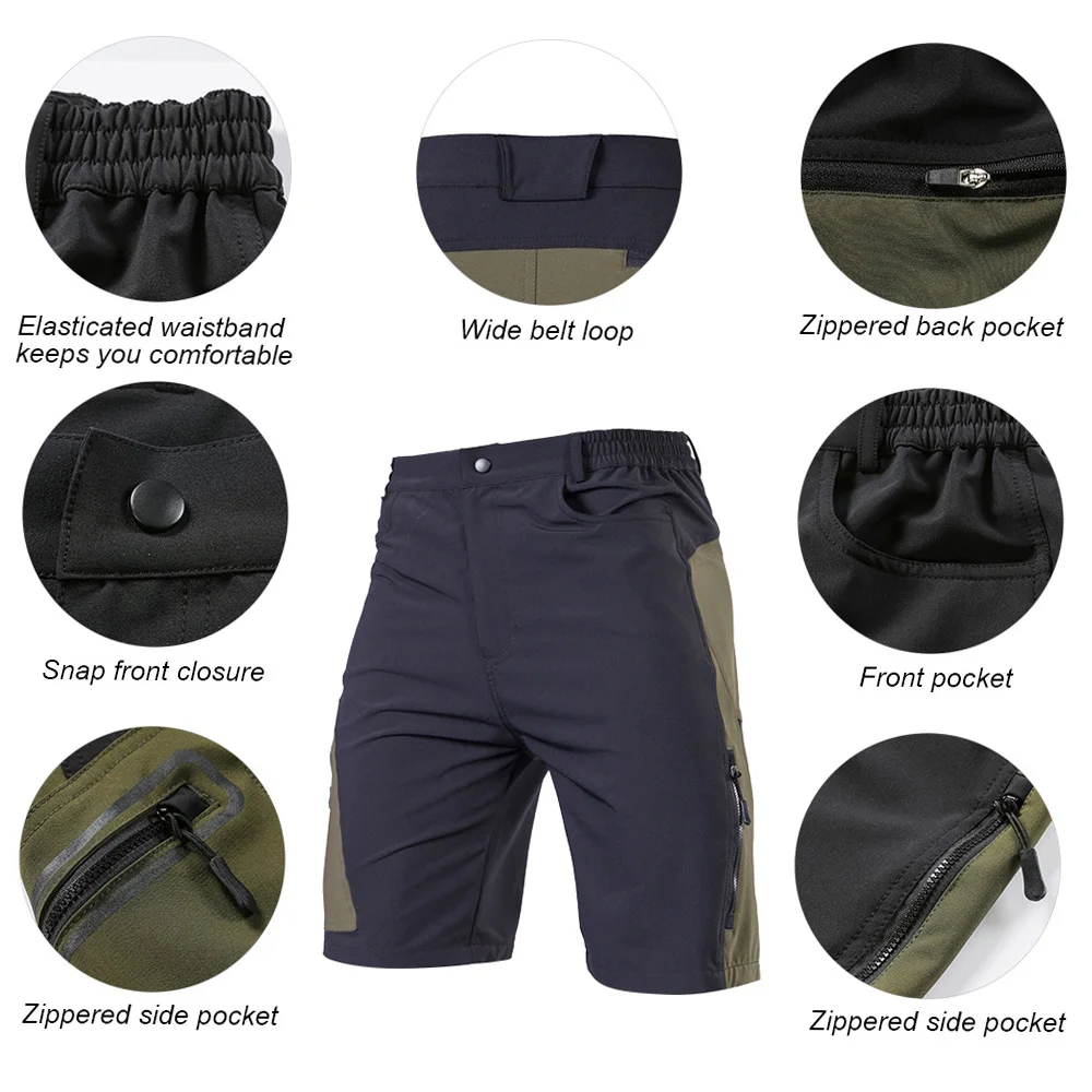 Enhanced Product Title: Men's Breathable Outdoor Sports Shorts - Loose-Fit, Quick-Dry Cycling and Running Shorts
