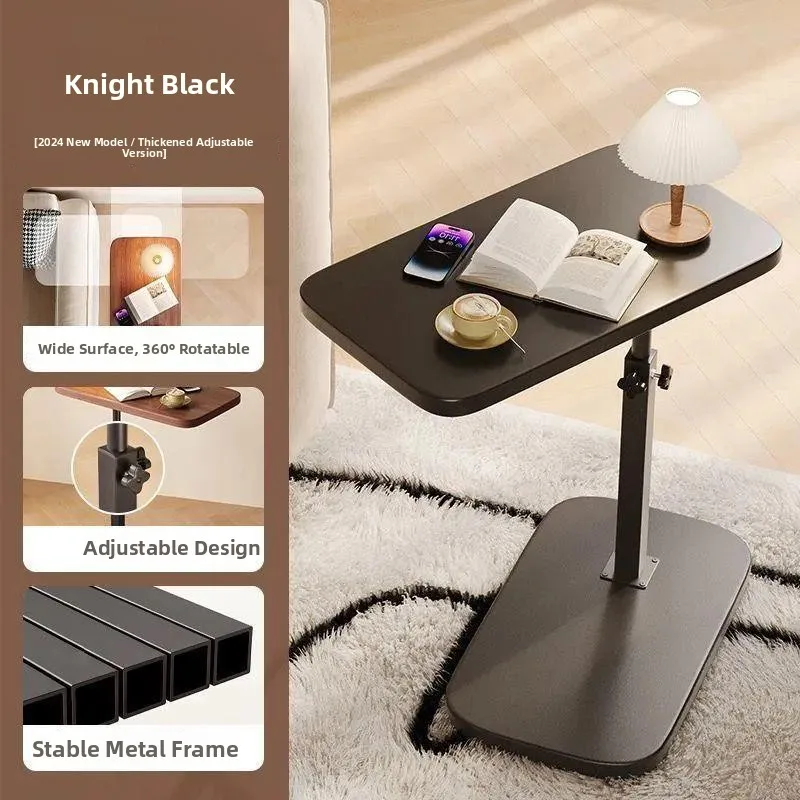 שולחן מחשב מתכוונן לגובה חדר שינה סלון ספה שולחן צד משולב שולחן לימוד ביתי שולחן צד הפיך