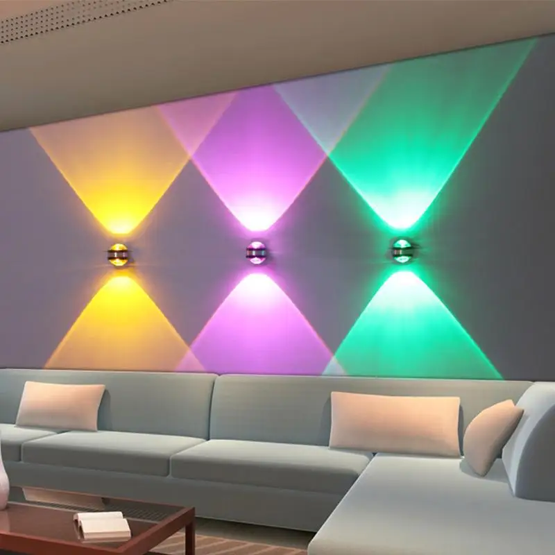 6W LED double head crystal wall lamp modern indoor hotel decoration light living room bedroom bedside aisle Sconce Lights lamp